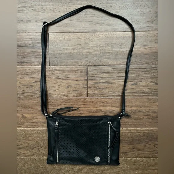 FIORELLI- Black Crossbody Purse| Adjustable Strap | Zip Pockets - Picture 3 of 14